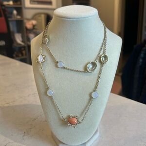 Loft gold tone 34” station necklace